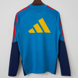2026-27 Spain Blue Top Half Pull Tracksuit (半拉上衣)