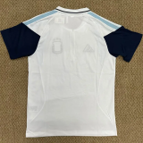 2026-27 Argentina White Polo Short Sleeve (半拉链)