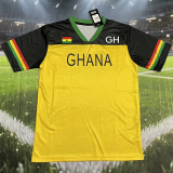 2026-27 Ghana Black Yellow Fans Training shirts (GH上截黑)