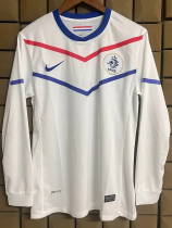 2010 Netherlands Away Long Sleeve Retro Soccer Jersey (长袖)