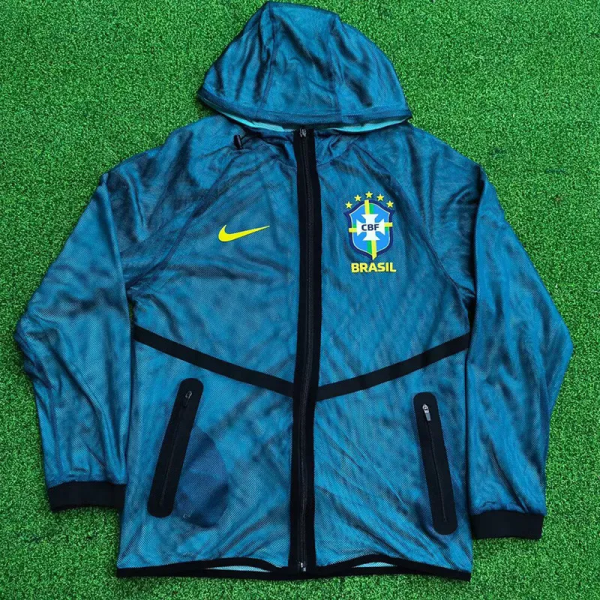 2026 World Cup Brazil Green Walkout Jacket (Hooded) #单上衣