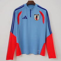 2026-27 Japan Grey Top Half Pull Tracksuit (半拉上衣)
