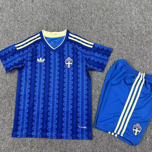 2026-27 Sweden Away Kids Soccer Jersey