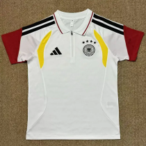 2026-27 Germany White Polo Short Sleeve (半拉链)