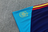 2026-27 Spain Royal blue Tank top and shorts suit