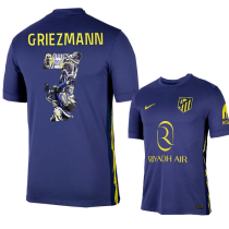 2025-26 Atletico Madrid Away GRIEZMANN #7 Print Photo Number Fans Soccer Jersey