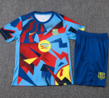25-26 Barcelona Light blue Training Short Suit #D25253