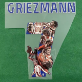2025-26 Atletico Madrid Home GRIEZMANN #7 Print Photo Number Fans Soccer Jersey