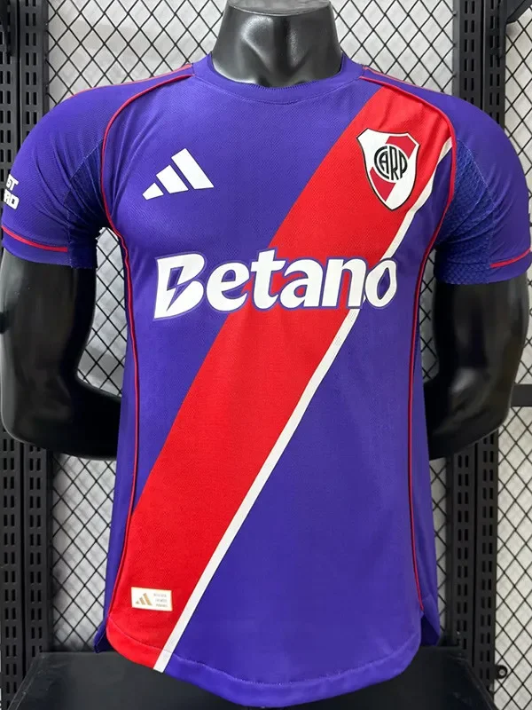 26-27 River Plate Third Player Version Soccer Jersey (双袖广告)