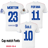 2025-26 Lyon Home Fans Soccer Jersey