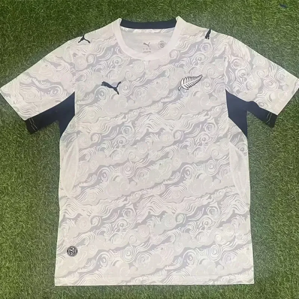 2026-27 New Zealand White Black Fans Soccer Jersey