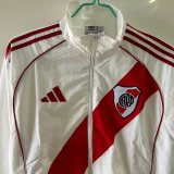 25-26 River Plate White Windbreaker #刺绣