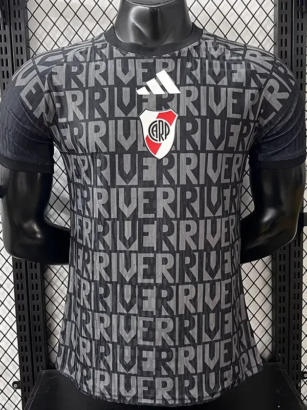 26-27 River Plate Black Player Version Training shirts