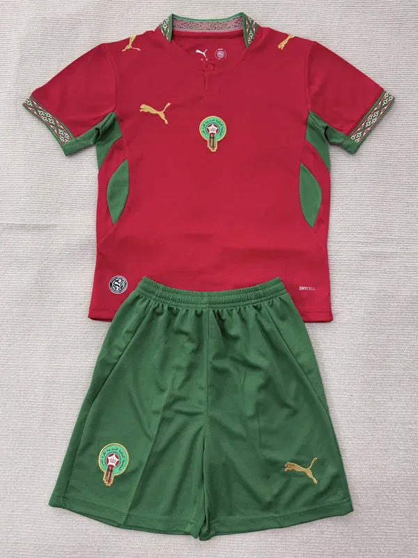 2026-27 Morocco Home Kids Soccer Jersey