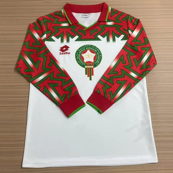 1994-95 Morocco Third Long Sleeve Retro Soccer Jersey (长袖)