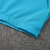 2025-26 Spain Lake blue Windbreaker Suit (Hoodie)(风衣套装)