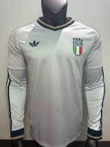 2026-27 Italy Away Long Sleeve Player Version Soccer Jersey (长袖球员)