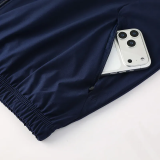 2025-26 Spain Royal Blue Windbreaker Suit (Hoodie)(风衣套装)