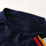2025-26 Spain Royal Blue Windbreaker Suit (Hoodie)(风衣套装)