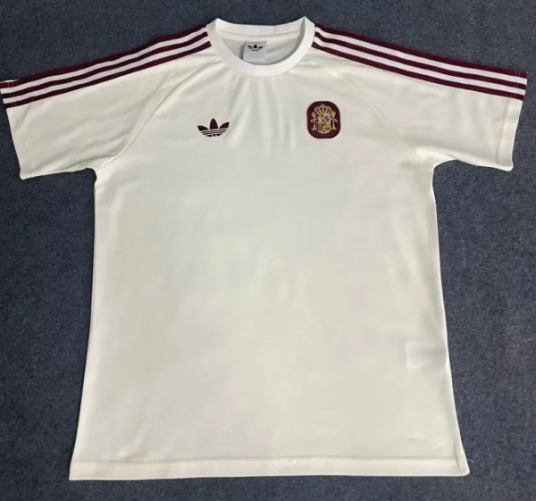 2026-27 Spain White Casual Edition Fans Training shirts