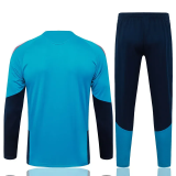 2026-27 Spain Lake blue Kids Half Pull Tracksuit #E26023(童装)(半拉链)