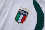 2026-27 Italy White Kids Half Pull Tracksuit #E26015(童装)(半拉链)