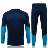 2026-27 Spain Royal blue Kids Half Pull Tracksuit #E26024(童装)(半拉链)