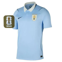 2026-27 Uruguay Home Fans Soccer Jersey (Right-Arm Patch)