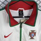 2010-2011 Portugal White Retro Windbreaker