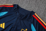 2026-27 Spain Royal blue Kids Half Pull Tracksuit #E26024(童装)(半拉链)