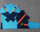 2026-27 Spain Lake blue Kids Half Pull Tracksuit #E26023(童装)(半拉链)