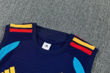 2026-27 Spain Royal blue Tank top and shorts suit