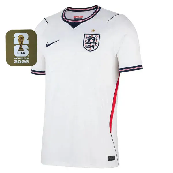 2026-27 England Home 1:1 Fans Soccer Jersey (Right-Arm Patch)