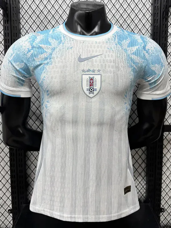 2026-27 Uruguay White Blue Special Edition Player Version Soccer Jersey