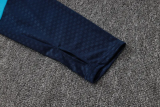 2026-27 Spain Lake blue Kids Half Pull Tracksuit #E26023(童装)(半拉链)