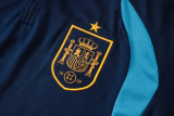 2026-27 Spain Royal blue Kids Half Pull Tracksuit #E26024(童装)(半拉链)
