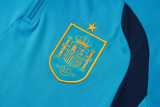 2026-27 Spain Lake blue Kids Half Pull Tracksuit #E26023(童装)(半拉链)