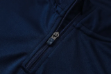 2026-27 Spain Royal blue Kids Half Pull Tracksuit #E26024(童装)(半拉链)