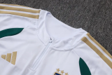 2026-27 Italy White Kids Half Pull Tracksuit #E26015(童装)(半拉链)