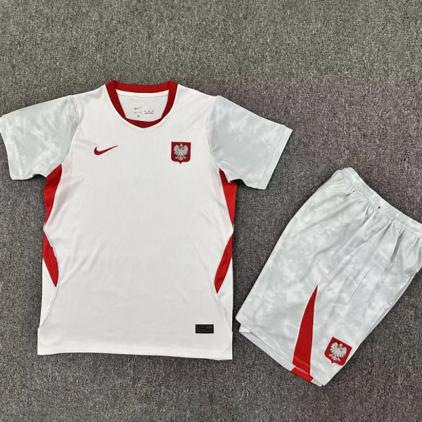 2026-27 Poland Home Kids Soccer Jersey