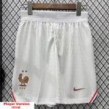 2026-27 France Home White Player Version Shorts Pants(球员短裤)
