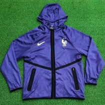 2026 World Cup France Purple Walkout Jacket (Hooded) #单上衣