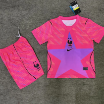 2026-27 France Pink Goalkeeper Kids Soccer Jersey