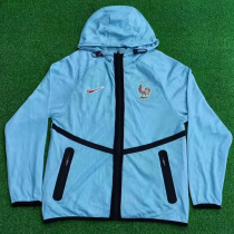 2026 World Cup France White Walkout Jacket (Hooded) #单上衣