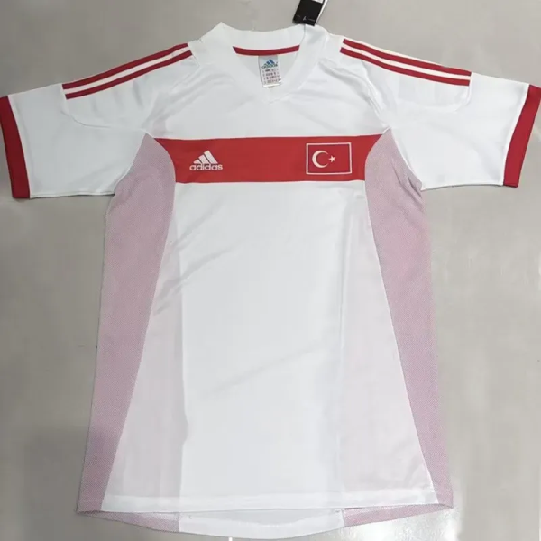 2002 Turkey Away Retro Soccer Jersey