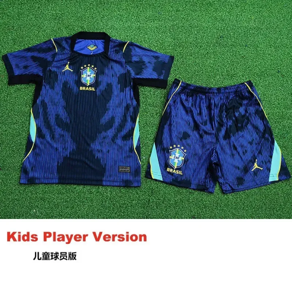 2026-27 Brazil Away Kids Player Version Soccer Jersey (球员童装)