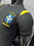 2026-27 Brazil Black Player Version Training shirts (黄飞人标)