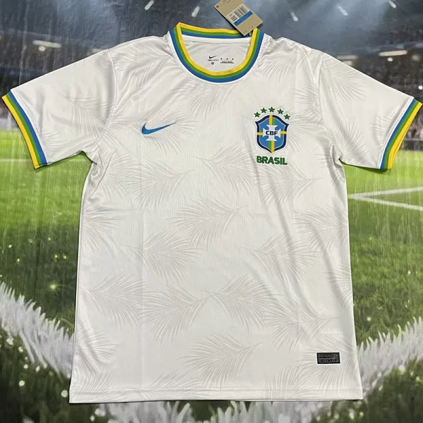 2026-27 Brazil White Special Edition Training shirts (树叶纹)