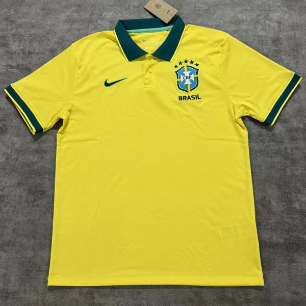 2026-27 Brazil Yellow Polo Short Sleeve