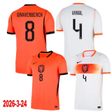 2026-27 Netherlands Away Women Soccer Jersey (女)